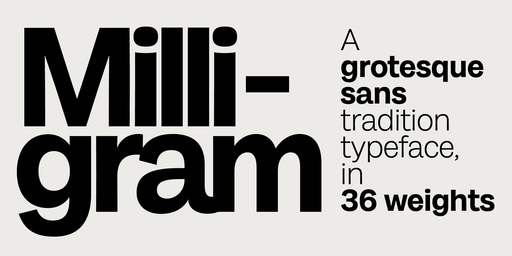 Milligram by Zetafonts
